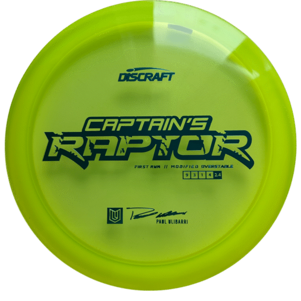 Discraft Captain's Raptor Z First Run Paul Ulibarri