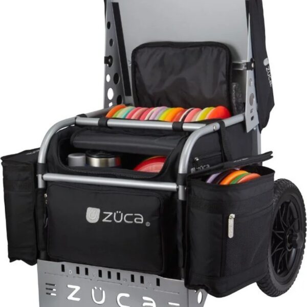 Alternative view of ZÜCA Arsenal Disc Golf Cart (Black&Silver) - Ricky Wysocki Signature